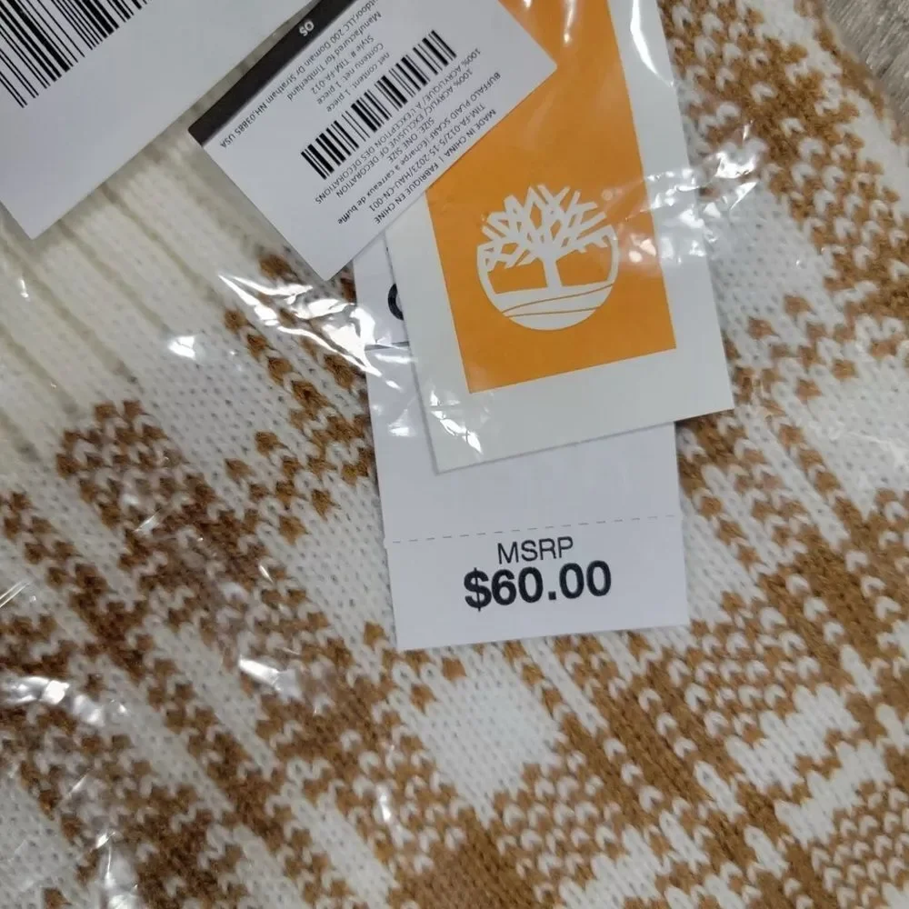 🌟NWT🌟 Timberland Buffalo Plaid Knit Scarf FabFitFun